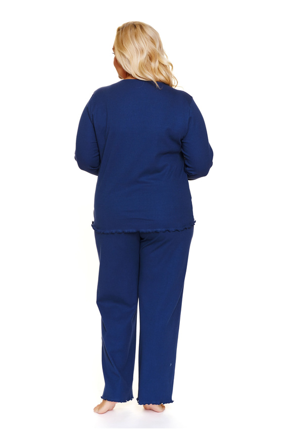 Doctor Nap 7326 - Pijama mujer tallas grandes de algodón con volantes | 100% algodón, producción polaca - cosmos