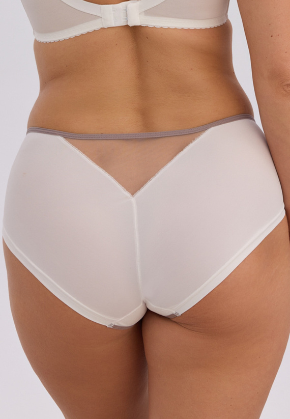Gaia GFP 1356 Judith bragas clásicas mujer ecru gris con bordado