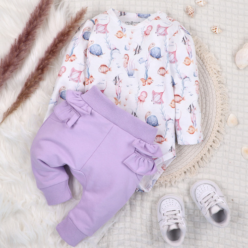 ABN-5475 Body Underwater World para bebé Nini- algodón orgánico, manga larga