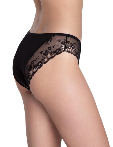 Lama L-1590 BI braguita de bikini - bikini de algodón con encaje y lazo, 2 piezas por caja