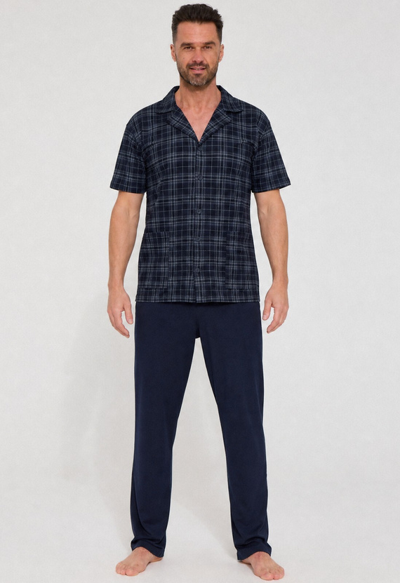 Pijama para hombre Cornette 318/63 100% algodón manga corta pantalón largo