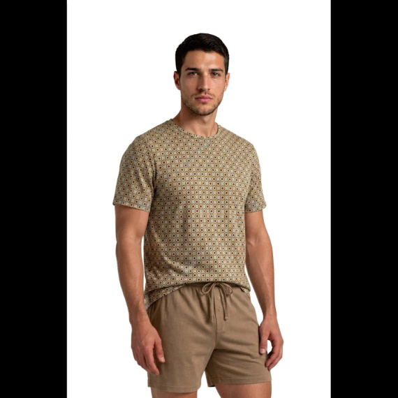 Sesto Senso 2723/02 Latte Pijama corta de hombre de algodón 100% algodón