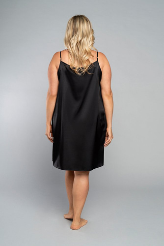 Toque camisón tirante estrecho, corto Italia Fashion - negro