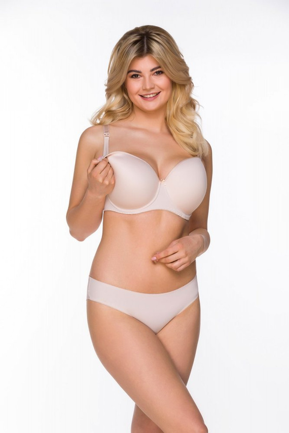 3109 Sujetador de lactancia acolchado Lupoline beige