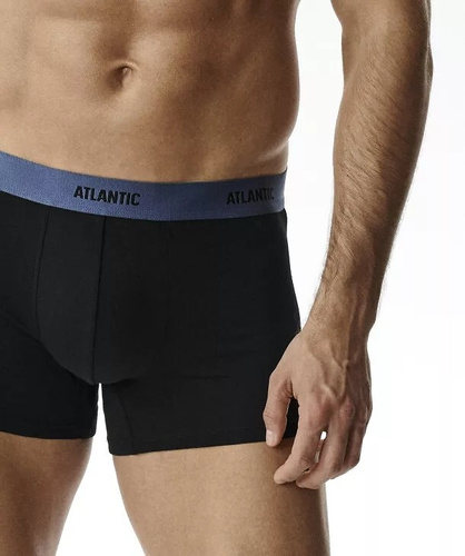 Bóxers para hombre Atlantic 6SMH-004 A6 negro – pack de 6, 95% algodón, ajustados