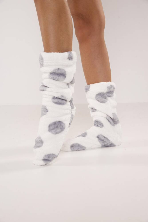 553/554 Calcetines de dormir Wellsoft Smooth De Lafense - crudo círculos grandes