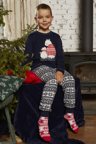 Arktyka Pijama niño Moda Italiana - azul marino