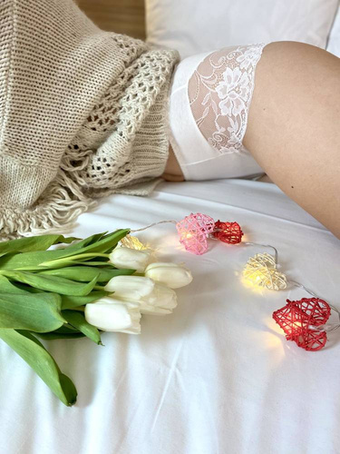 530 Iness Slip de tiro alto De lafense - blanco