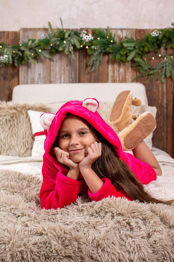 730 Albornoz infantil Serena Forex - frambuesa