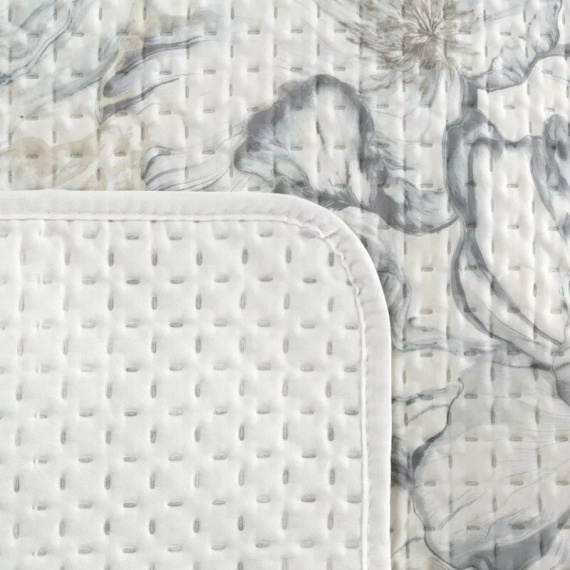 Colcha Eurofirany Lisa Blanca 100% Poliéster Colcha Elegante para Cama