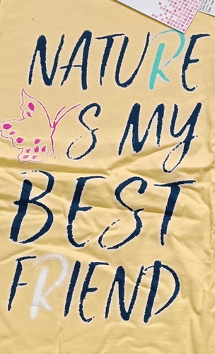 Mariposa Pijama niña Moda Italiana - amarillo/azul