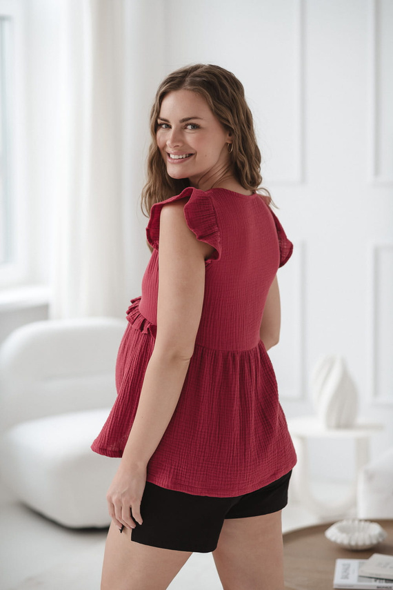 Milky Butterfly Blusa de maternidad y lactancia - comodidad y estilo Milk&Love frambuesa