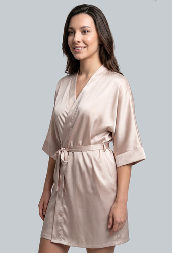 Unikat Beja bata de satén beige ligera elegante y cómoda
