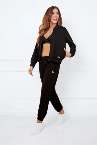 Caro Chaqueta bomber de mujer Italian Fashion - negro