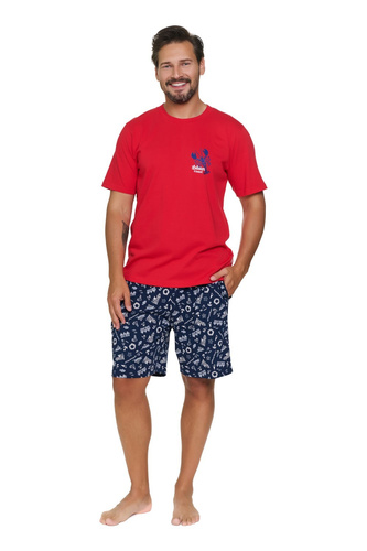 Pijama para hombre Doctor Nap 7553 Sunny Coast de algodón con pantalones cortos