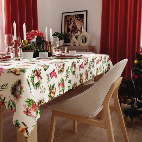 C03 mantel de Navidad rojo Markizeta - impermeable, elegante, producción de pulido