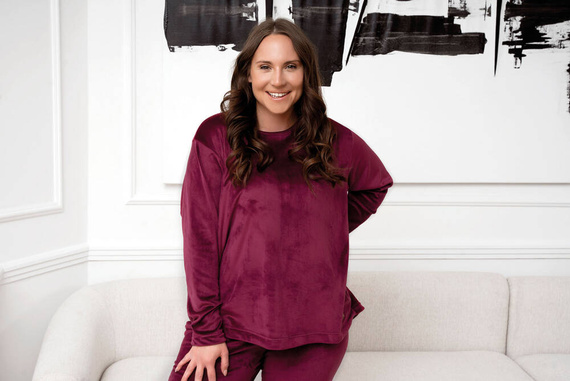 Conjunto Akara Ladies Moda Italiana - burdeos