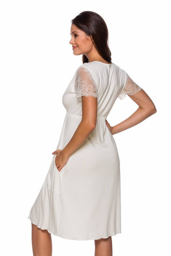 3145 Camisón de maternidad y lactancia Lupoline- crudo