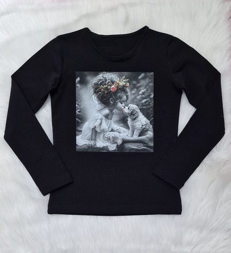 Kiss Blusa infantil Bambarillo negro- jersey | Comodidad y estilo