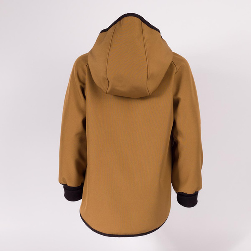 229003 Nicol Chaqueta softshell infantil con forro polar, capucha y reflectante - oliva