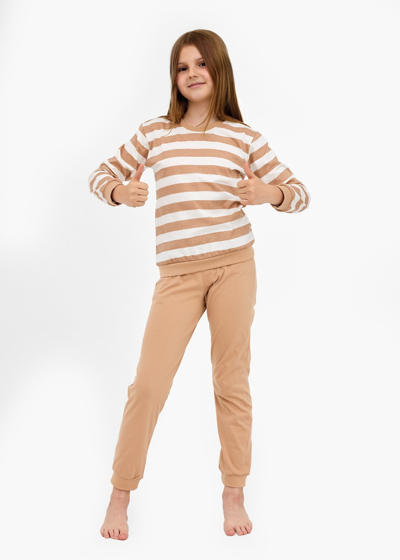 947/198 Pijama de niña Cornette Molly 2 | 100% algodón, manga larga, acanalado, en caja