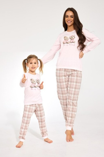 Pijama de mujer Cornette 671/477 Be My Friend 100% algodón manga larga