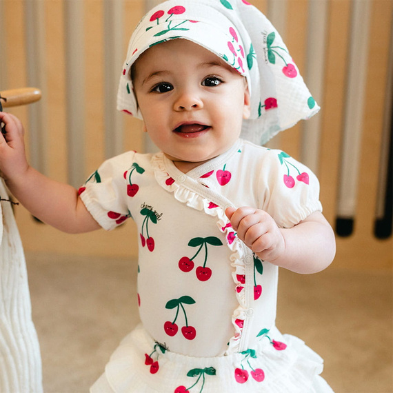 Body bebé Eevi Cherry manga corta algodón elástico cómodo