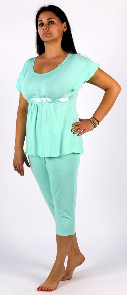 448 Julie Pijama 3/4 mujer - menta