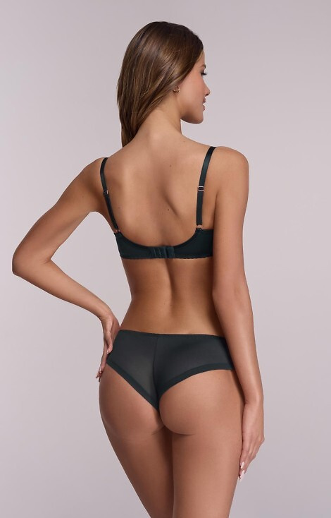 1030 Ava Petrol Sujetador semisuave con aros, bordado floral