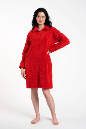 Albornoz Rena Ladies Italian Fashion - rojo