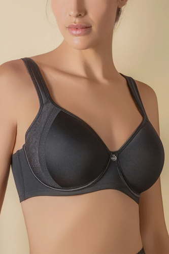 Sujetador Spacer Mia Selene con aros, foam y encaje negro