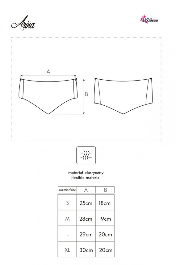 Arina Blanca LC 6047 LivCo Corsetti Moda bragas blancas para mujer