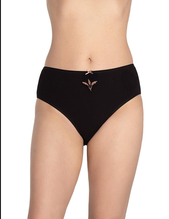 Braguitas Lama L-122 BI-67 algodón – bikini mujer pack 3 pantera/negro