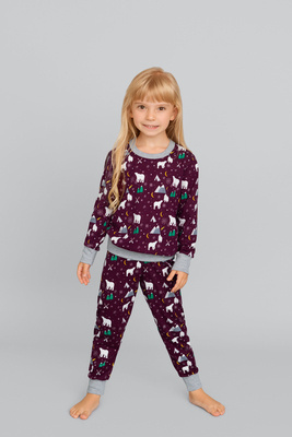 Pijama Sid Niños Moda Italiana- estampado burdeos