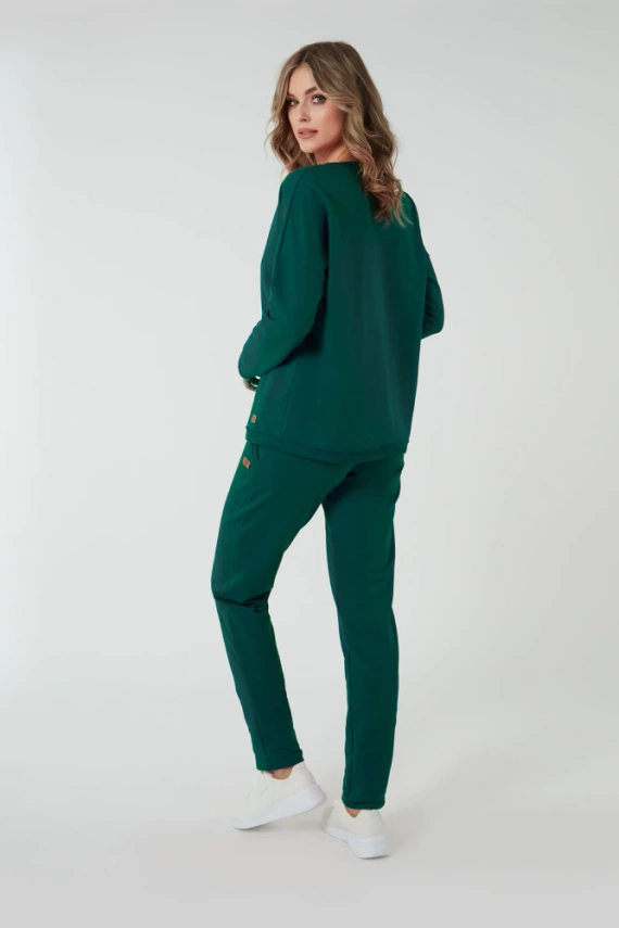 Stella Pantalones Mujer Moda Italiana - verde