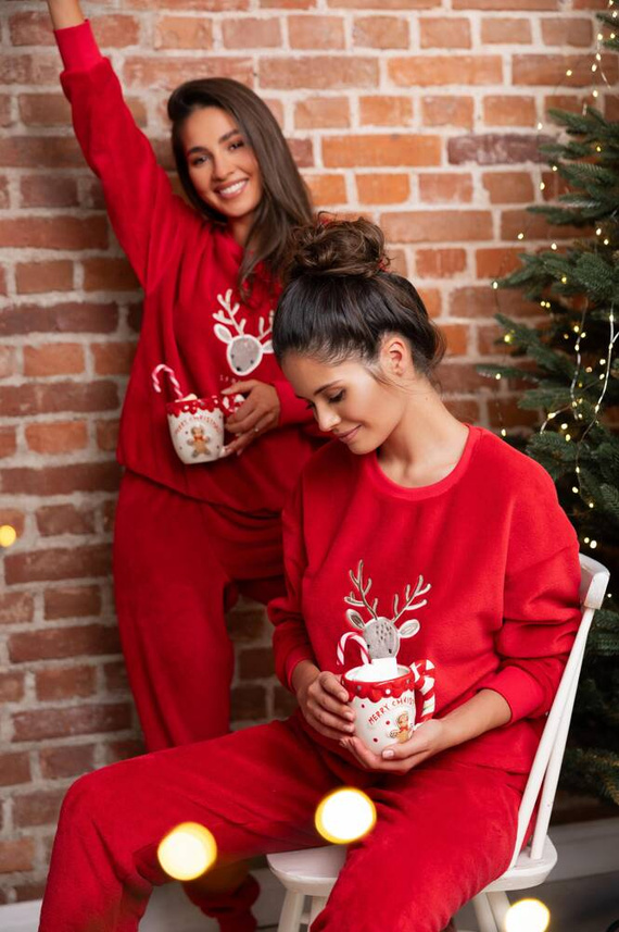 Sensis Harriet Pijama de señora - rojo