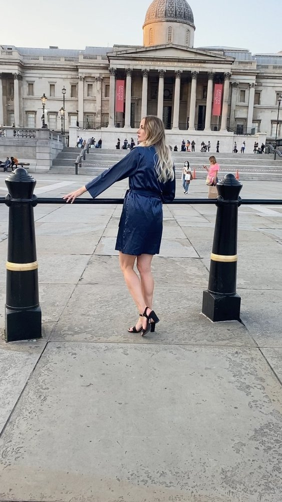 797 Bata clásica de mujer Forex - azul marino