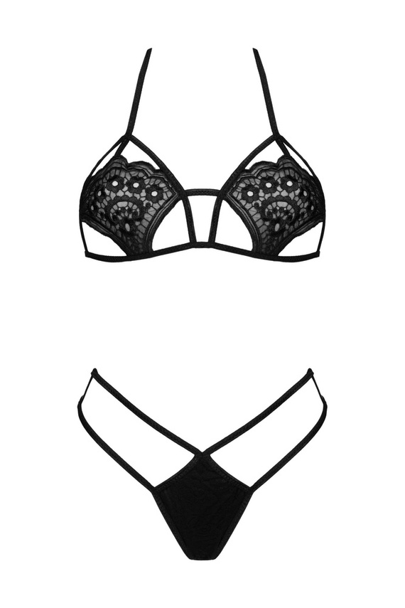 Jimena Negro Mujer conjunto LivCo Corsetti Moda