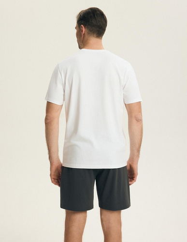 Pijama hombre Henderson 44504 Bait algodón blanco corto cómodo set