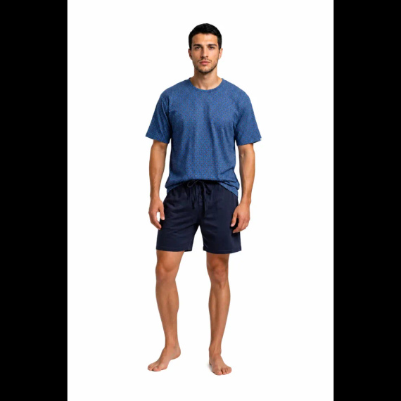 Sesto Senso 2723/12 Granat Pijama corta de hombre de algodón 100% algodón
