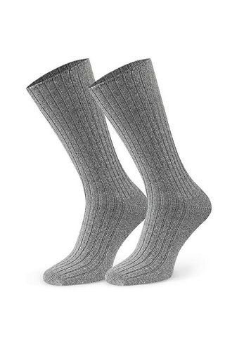 Arte.185 Calcetines Steven 007 gris - lana acanalada para mujer, invierno