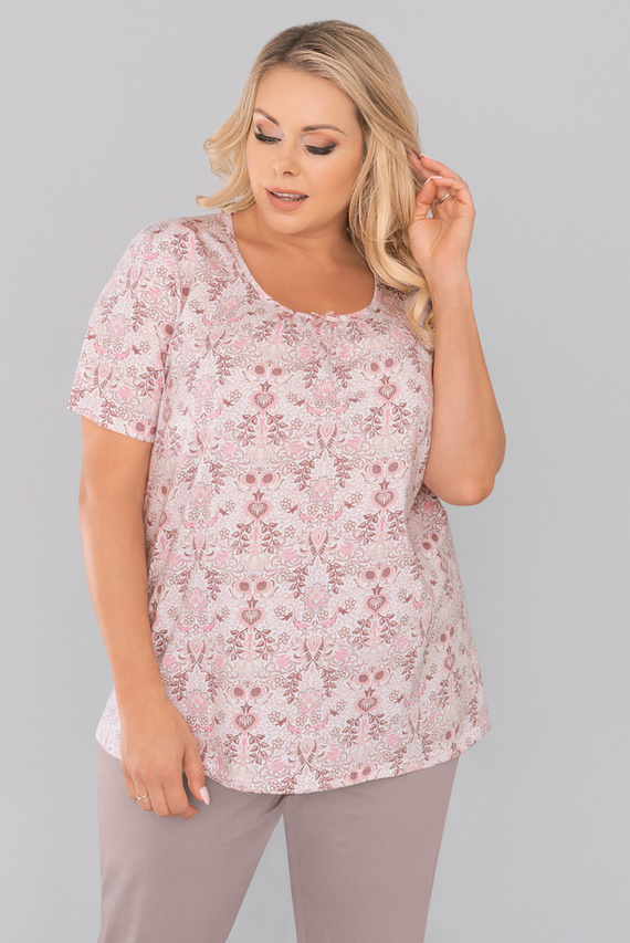 Kalmia Pijama de mujer manga corta, pantalón 3/4 italiano Fashion-print