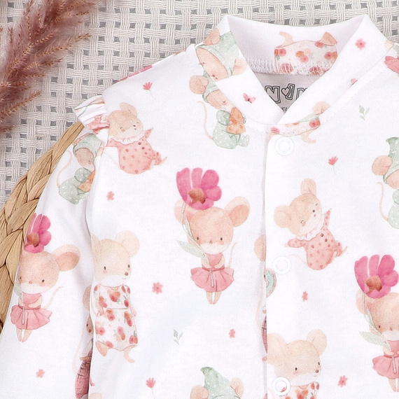 Pelele Nini 100% Little Mouse algodón orgánico para recién nacido