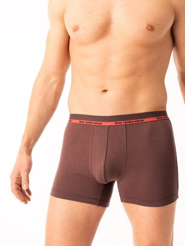 Calzoncillos bóxer para hombre Key MXH 287 marrón- bambú, suaves y transpirables