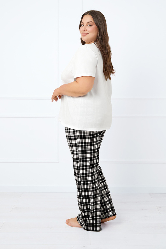 Klara Pantalón de pijama de mujer, largo Moda Italiana - estampado