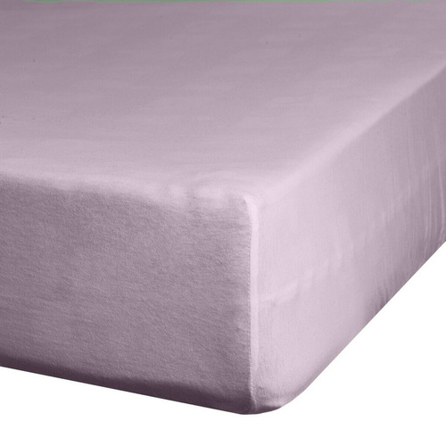 Sábana ajustable Jersey 4 Eurofirany con goma algodón elastano 190 g/m² rosa empolvado