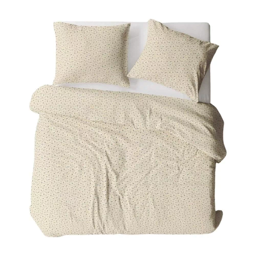 662N Ropa de cama Bielawa KARO crema corteza | 100% algodón, botones, peso 140 g/m²