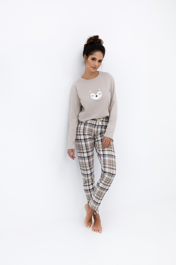 Pijama de mujer Tinsley Sensis - algodón, largo, a cuadros