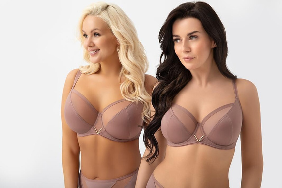 Gorsenia K564 VICKY Mocca Sujetador Suave Soft con Aros para Pecho Grande