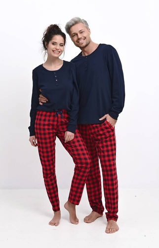 Sensis Louie Pijama de hombre - azul marino